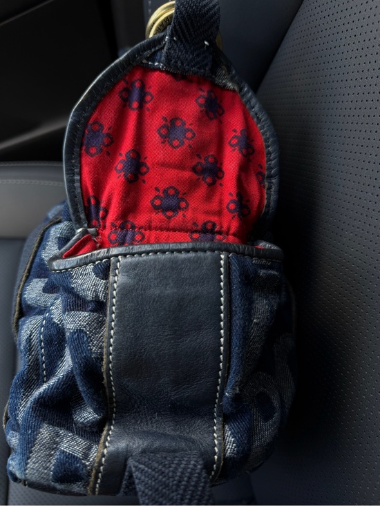 Marc Jacobs Denuncia Navy Denim Logo Shoulder Bag Y2K Archive Handbag